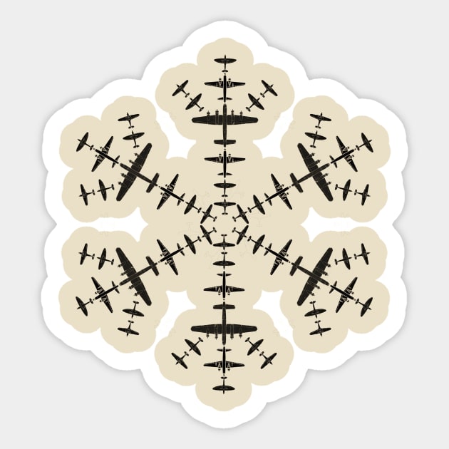 Battle of Britain Snowflake Sticker by TeeMax